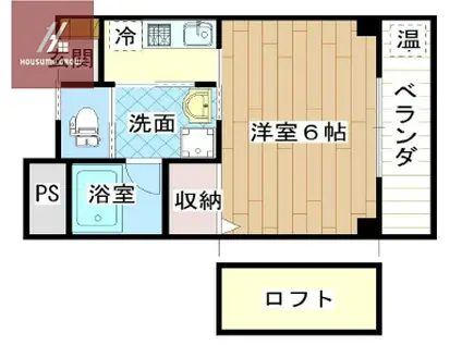 宝持レカンII(1K/5階)の間取り写真