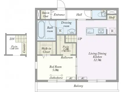 MY STYLE 南行徳(1LDK/3階)の間取り写真