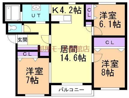 さくらTRA(3LDK/2階)の間取り写真