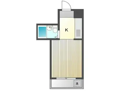 ウチヤ中野マンション(ワンルーム/3階)の間取り写真