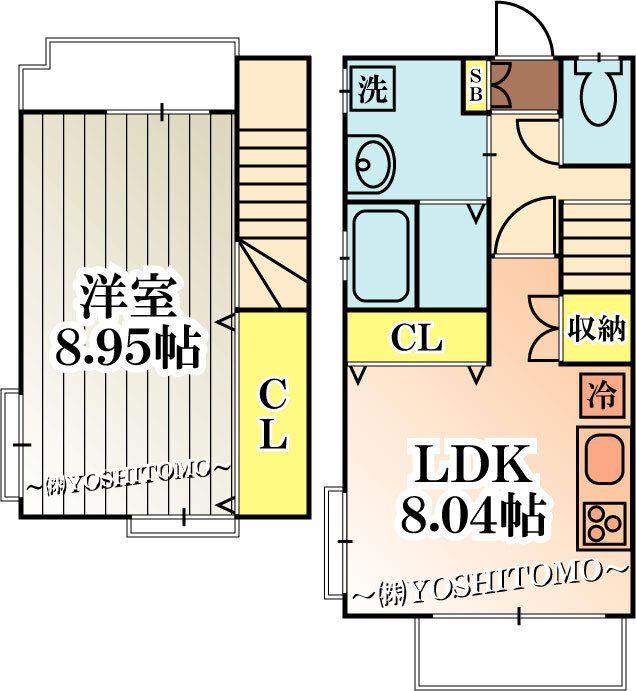サムディ不動前(1LDK/3階)の間取り写真