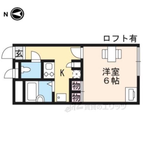 レオパレス亀岡駅前(1K/3階)の間取り写真