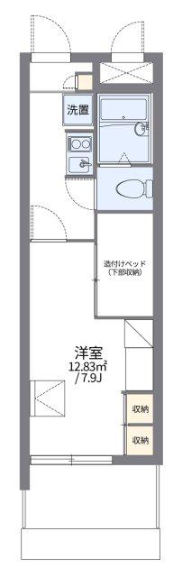 レオパレス国泰寺(1K/10階)の間取り写真