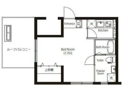 MAXIVBASIC南千住(1K/5階)の間取り写真
