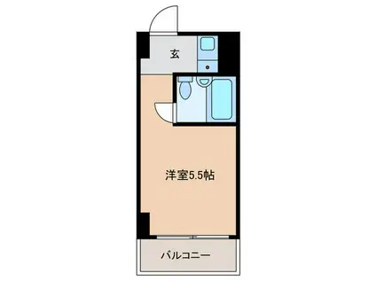 グレイス四谷(ワンルーム/2階)の間取り写真