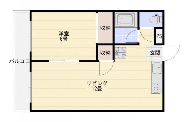 ルミエール21(1LDK/2階)の間取り写真