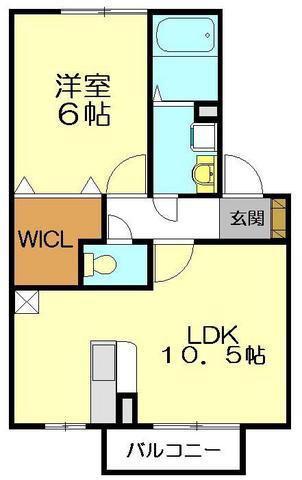 セジュール宮前壱番館(1LDK/1階)の間取り写真