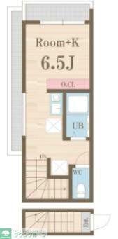 CASA BELLA DAITA(1LDK/2階)の間取り写真