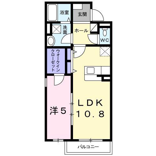 グランツ(1LDK/3階)の間取り写真