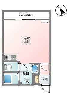 アーバンスペース(ワンルーム/1階)の間取り写真