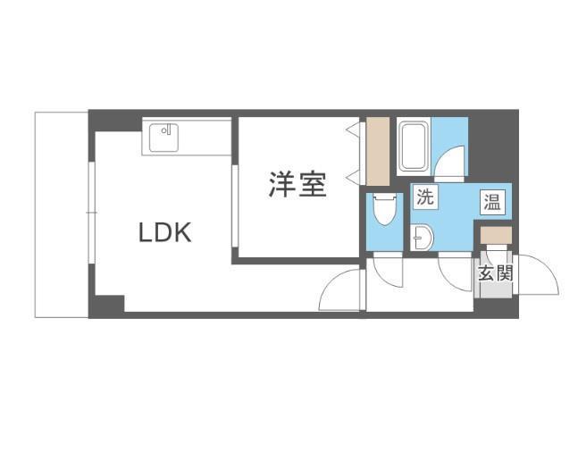 SUNSILK PEARL(1LDK/5階)の間取り写真