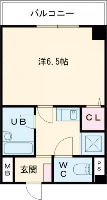 クロワートル二宮(1K/5階)の間取り写真