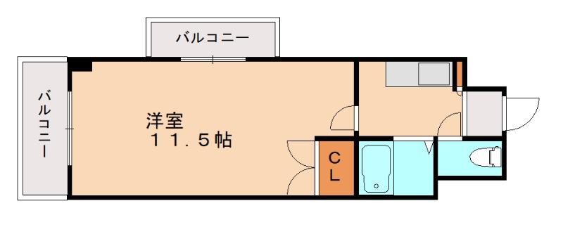 ロイヤルリージェント(1K/3階)の間取り写真