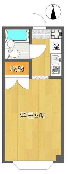 サーティフル中葛西(1K/2階)の間取り写真