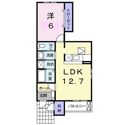 JII・YOSHIDA(1LDK/1階)の間取り写真