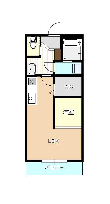 フェリーチェ光南(1SLDK/2階)の間取り写真