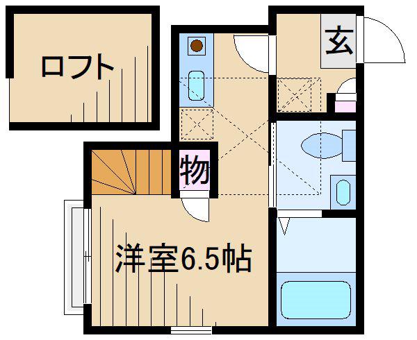 ブランニュー大倉山(ワンルーム/1階)の間取り写真