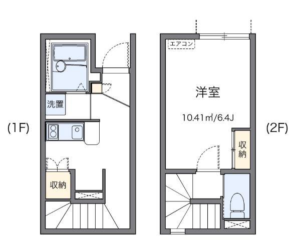 レオネクスト駒ヶ林(ワンルーム/1階)の間取り写真