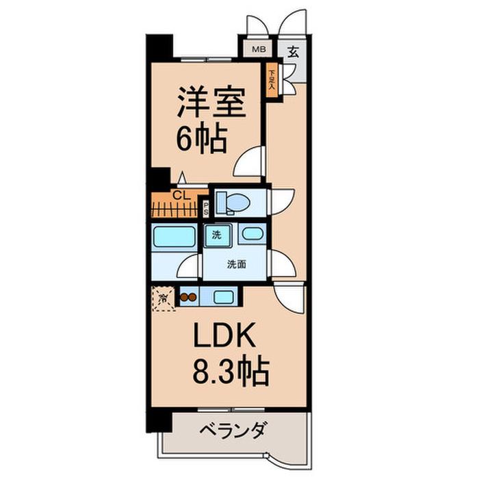エクセレンス彩(1LDK/3階)の間取り写真