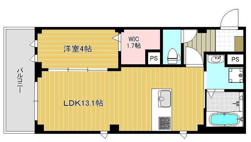 MA・MAISON(1LDK/3階)の間取り写真