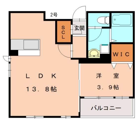 SOLEIL KOGA(1LDK/5階)の間取り写真