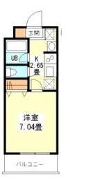 コンフォート西早稲田(1K/1階)の間取り写真