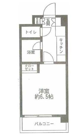 悠々コート西蒲田(1K/1階)の間取り写真