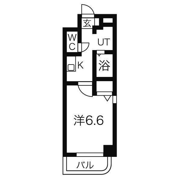 和 NAGOMI(1K/3階)の間取り写真