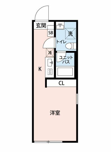 LUDENS平和島(ワンルーム/4階)の間取り写真