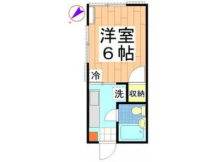 KURAMOTO-SO(1K/1階)の間取り写真