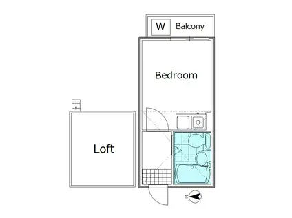 D-Rホームズ西新井(ワンルーム/3階)の間取り写真
