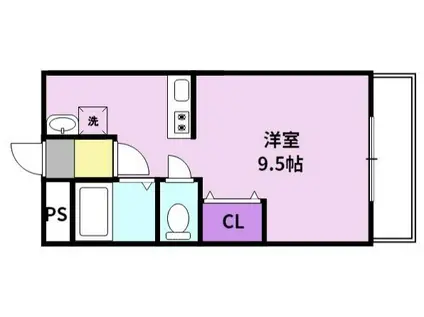 メゾン吉田(ワンルーム/3階)の間取り写真