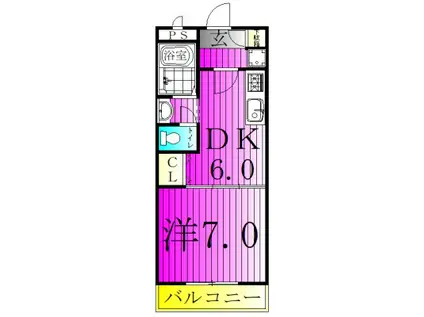 ヤマユウ第4ビル(1DK/1階)の間取り写真