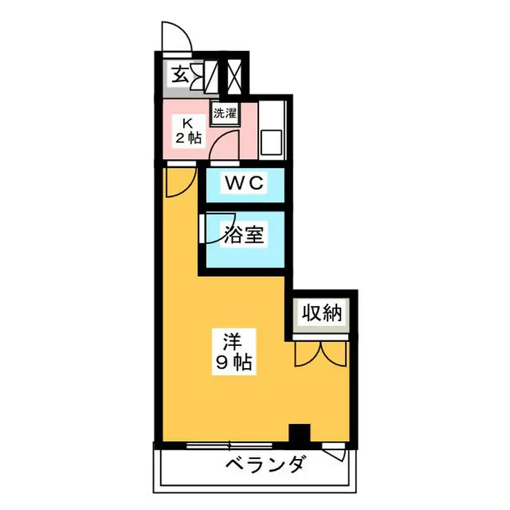 平岡マンション 3階階 間取り