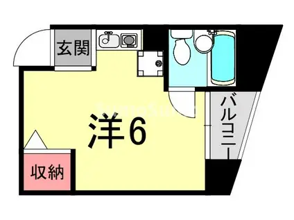 アネックス御影(ワンルーム/2階)の間取り写真