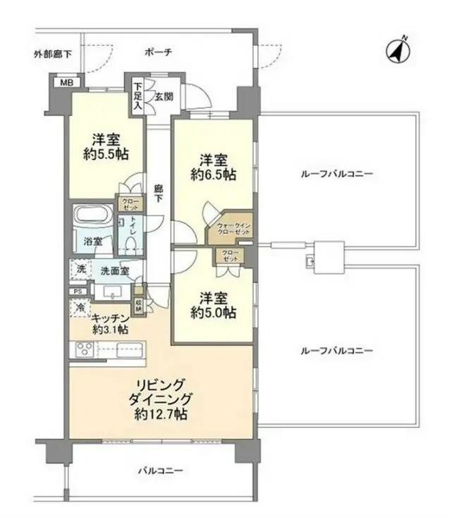 ブランズ南雪谷 4階階 間取り