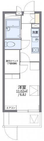 レオパレス平塚II(1K/1階)の間取り写真