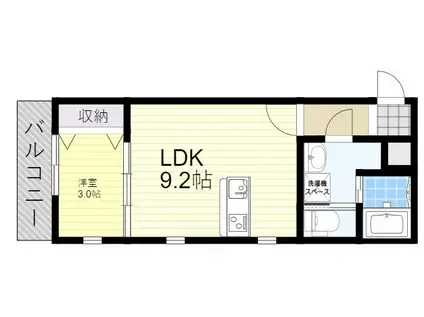 GRAN(1LDK/3階)の間取り写真