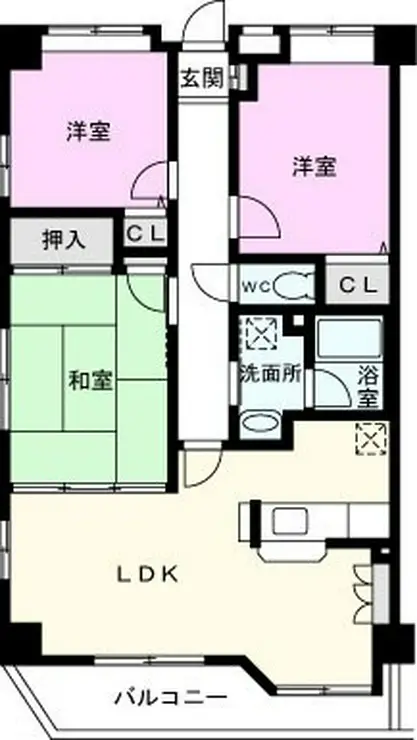フレンズ東浦和 2階階 間取り