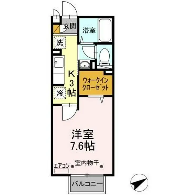 セジュールI 2階階 間取り