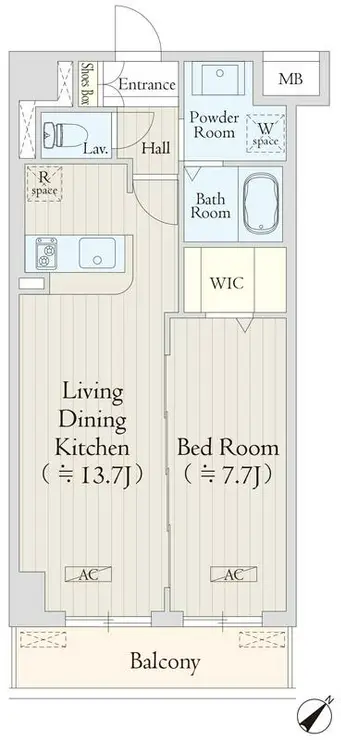 AVENIR渋谷本町 10階階 間取り