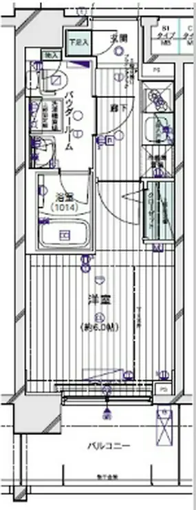 メインステージ川崎ウエスト 6階階 間取り