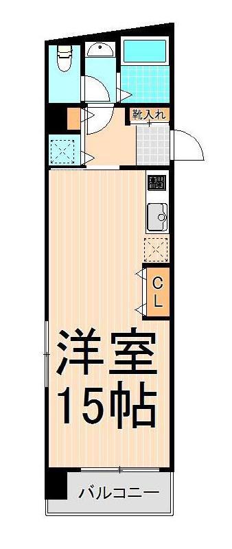エバー綾瀬II(ワンルーム/4階)の間取り写真