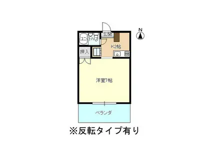 後藤ハイツ(ワンルーム/1階)の間取り写真