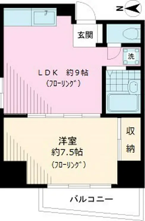 ビューハイツ土屋 4階階 間取り