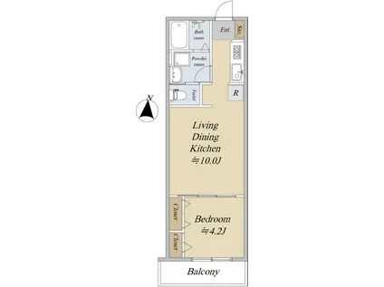 J・RENT大宮大成(1LDK/3階)の間取り写真