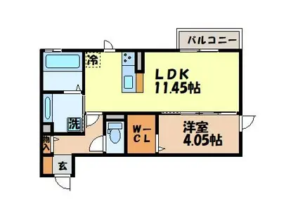 D-ROOM真崎(1LDK/1階)の間取り写真