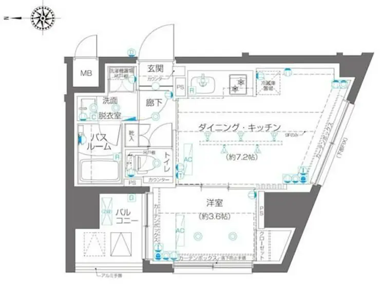 ZOOM高田馬場 4階階 間取り