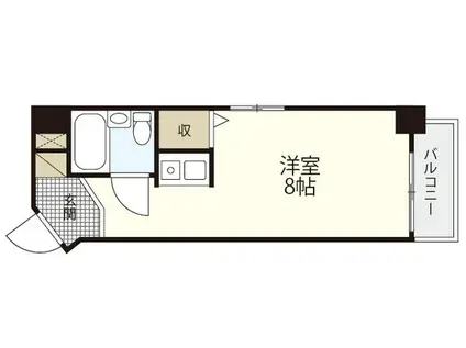 DICE BLDG.大手町I(ワンルーム/2階)の間取り写真