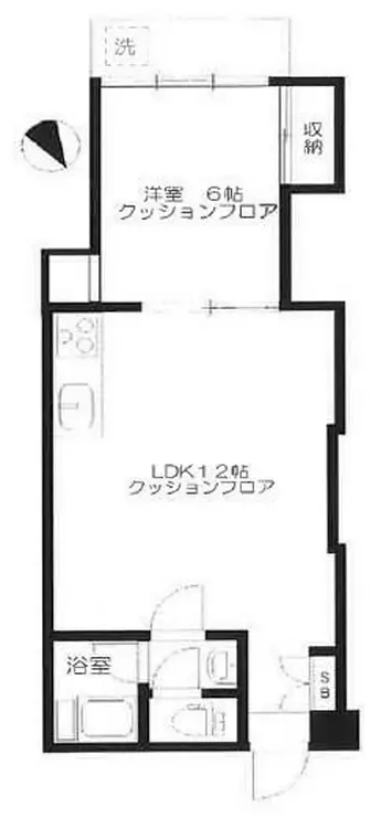 麻布十番ハイツ 4階階 間取り